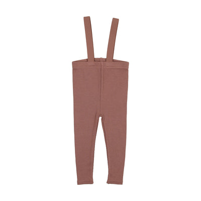 Lil Legs Suspender Leggings - Mulberry