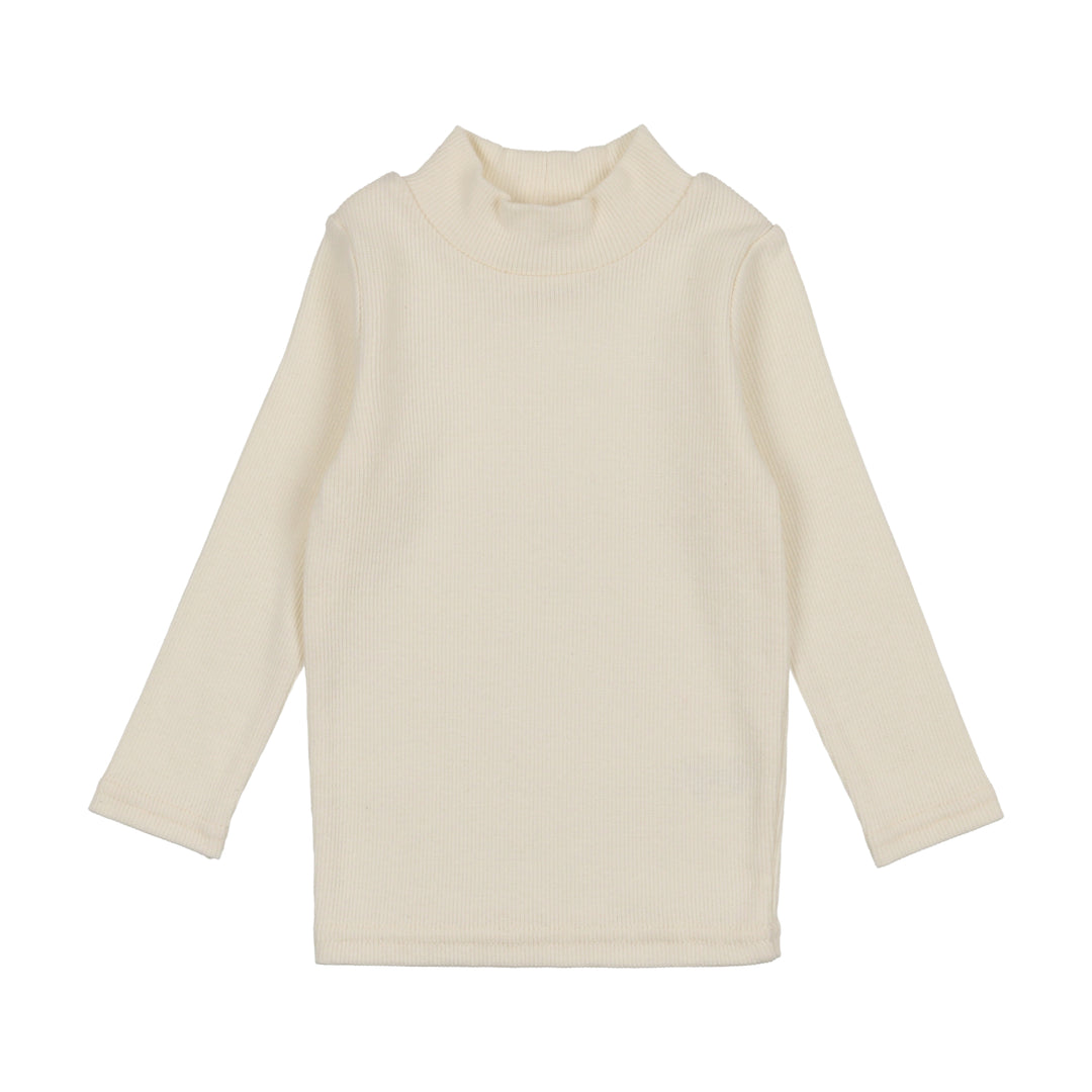 Lil legs Bamboo Mock Neck - Natural Lil legs Bamboo Mock Neck - Natural