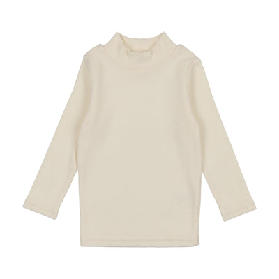 Lil Legs Bamboo Mock Neck - Natural