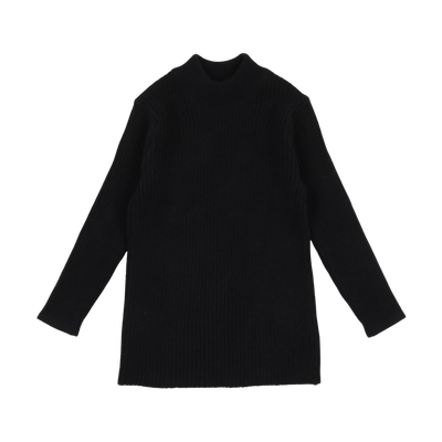 Lil Legs Knit Mockneck - Black
