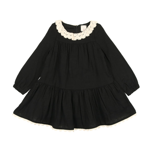 Analogie Collar Dress - Black