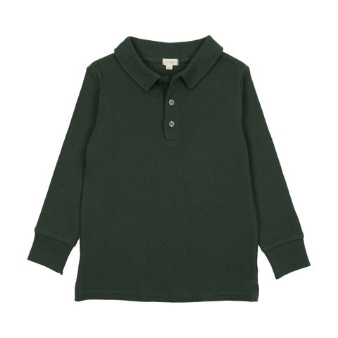Lil Legs Ribbed Polo - Green