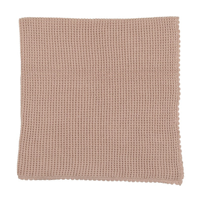 Analogie Waffle Knit Blanket - Blush