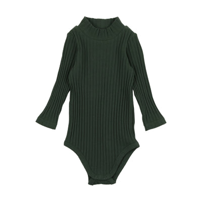 Lil Legs Ribbed Mockneck Onesie - Green