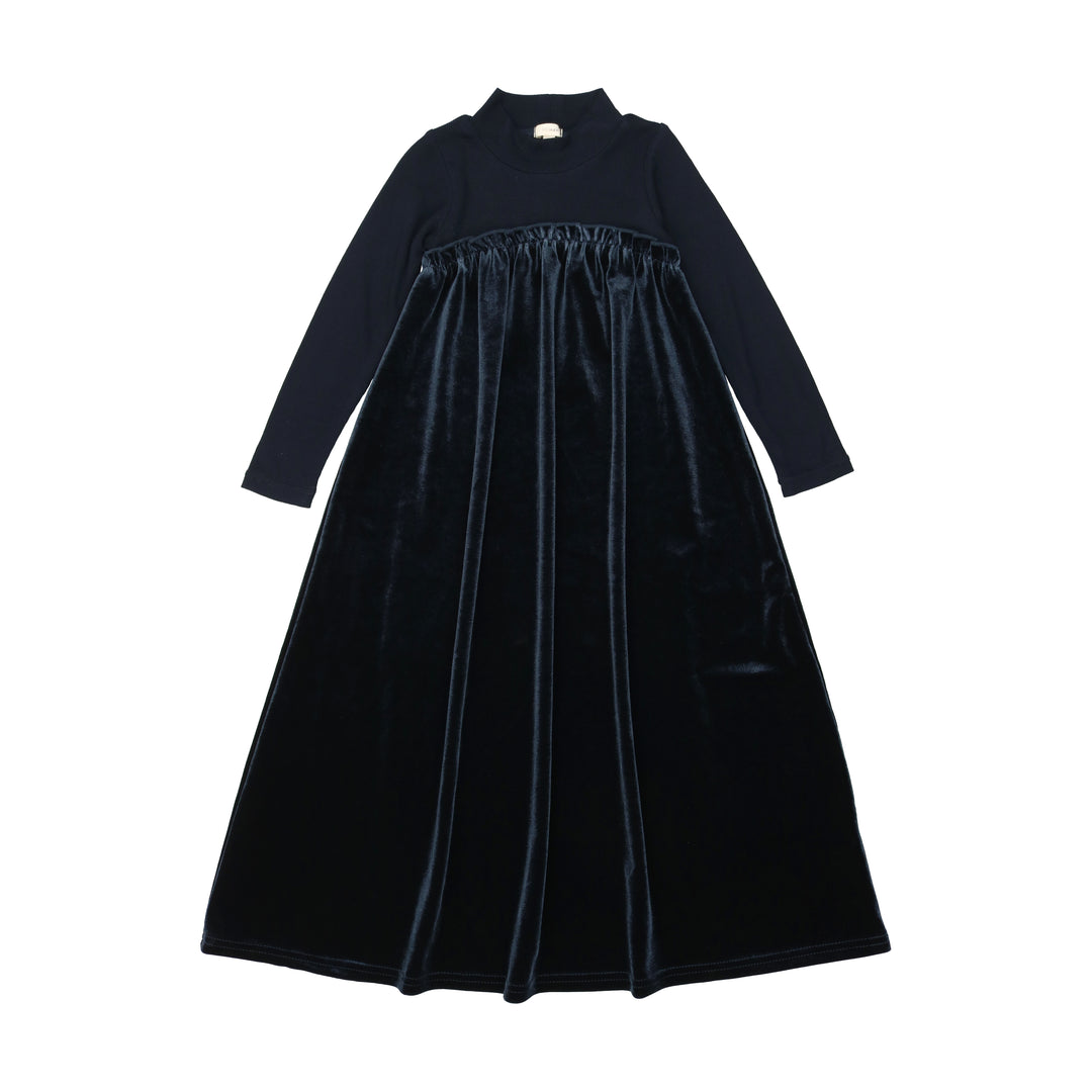 lil legs velour maxi dress Lil Legs Velour Maxi Dress