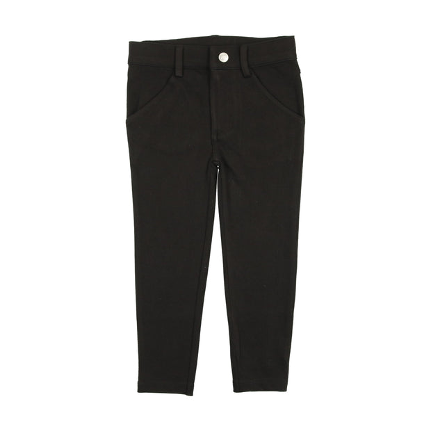 Lil Legs Weekday Pants - Husky Slim Fit - Black