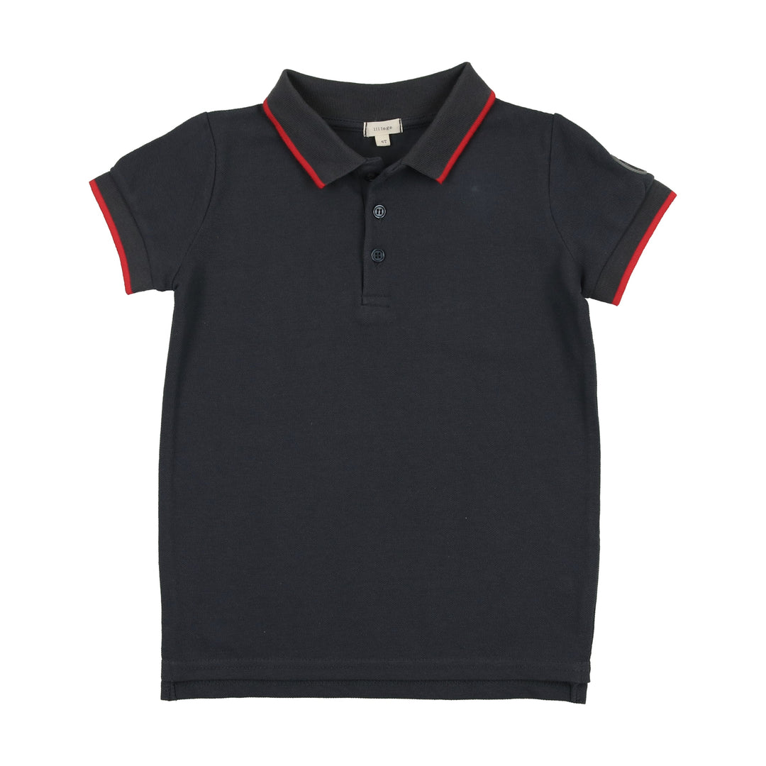 Lil Legs Boys Polo Short Sleeve - Navy Lil Legs Boys Polo Short Sleeve - Navy
