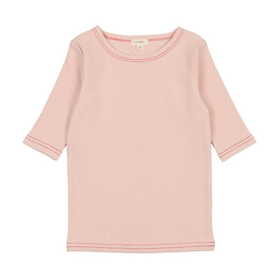 Lil Legs Three Quarter Sleeve T-Shirt - Pink