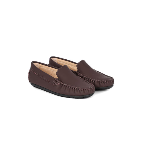 Perroquet Shoes Loafers - Burgundy Silky Leather