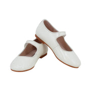 Perroquet Shoes Patent Leather Mary Janes - Ivory