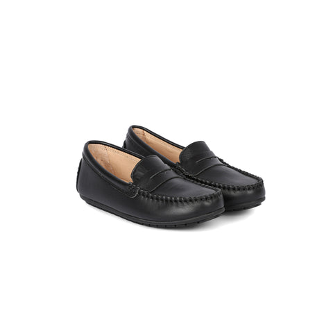 Perroquet Shoes Penny Loafers - Black Leather