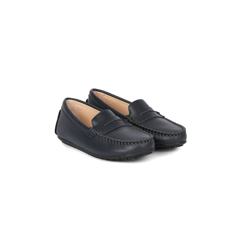 Perroquet Shoes Penny Loafers - Navy Leather