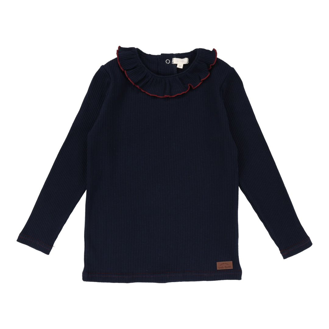 Lil Legs Girls Tee Long Sleeve - Navy Lil Legs Girls Tee Long Sleeve - Navy