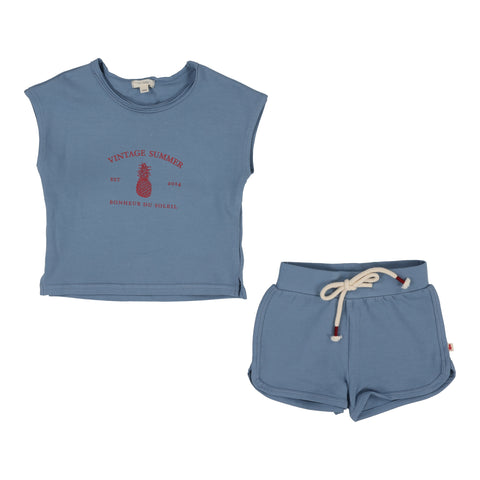 Lil Legs blue toddler set from our Bibs.
