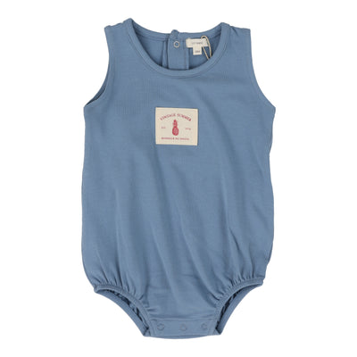 Lil Legs blue snap romper from our Weekday Basics.