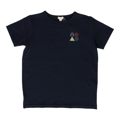 Lil Legs navy boys geometric t-shirt from our Dressy Basics.