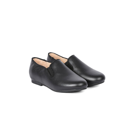 Perroquet Shoes Smoking Shoes - Black Leather