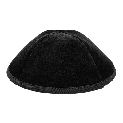 Keter Velvet Yarmulka Classic 4-Part With Rim SCV36