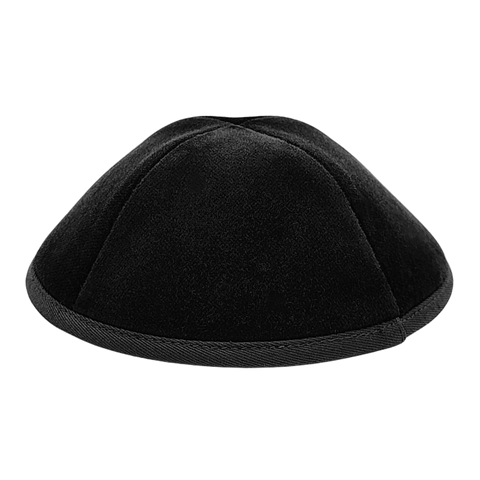 Keter Velvet Yarmulka Classic 4-Part With Rim SCV36