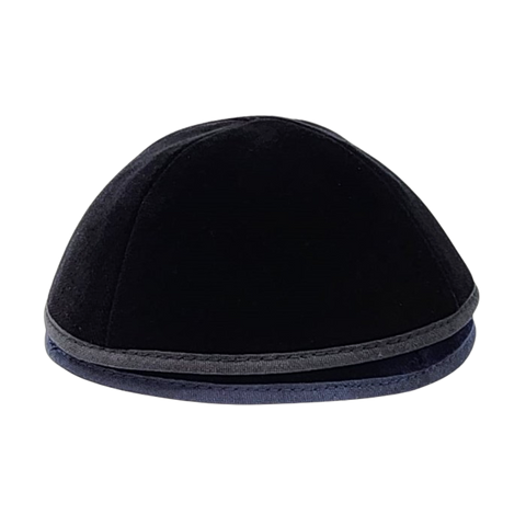 Keter Velvet Yarmulka Original 4-Part With Rim SCV46