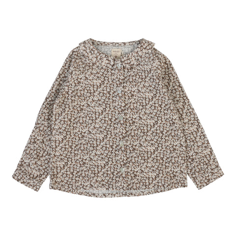 Analogie Daisy Floral Blouse - Dusty Pink