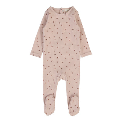 Lil Legs Grandpa Footie - Pink Tulip