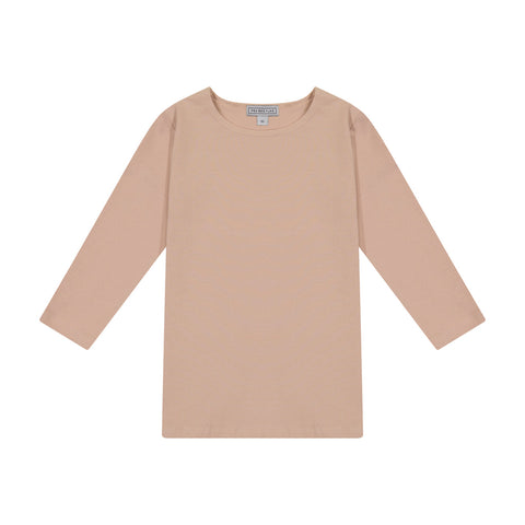 PB&J Girls Cotton 3/4 Sleeve Shell - Rose