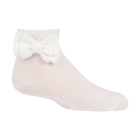 Zubii Linen Bow Anklets (203) - Vanilla (63)