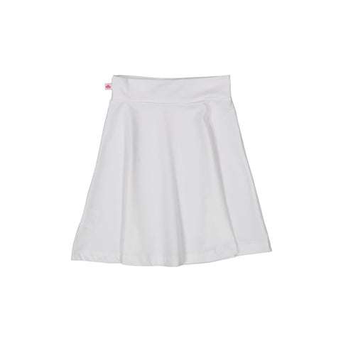 Three Bows Girls Classic Camp Skirt - White
