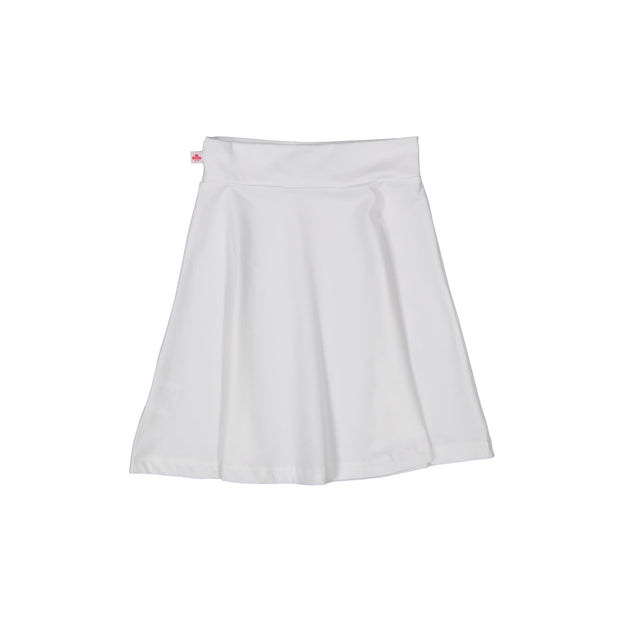 Three Bows Girls Classic Camp Skirt - White