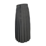 Betty Z Ladies Sewn Down Skirt - Charcoal Poly SHORTER Lengths