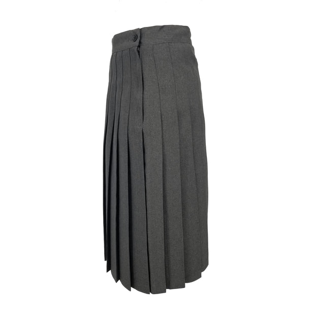 Betty Z Ladies Sewn Down Skirt - Charcoal Poly LONGER Lengths