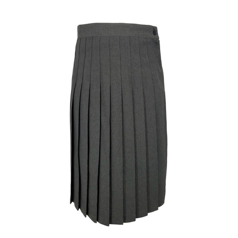 Betty Z Ladies Sewn Down Skirt - Charcoal Poly SHORTER Lengths