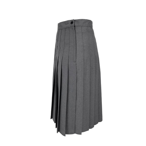 Betty Z Ladies Sewn Down Skirt - Gray Wool