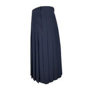 Betty Z Ladies Sewn Down Skirt - Navy Poly