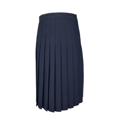 Betty Z Ladies Sewn Down Skirt - Navy Poly