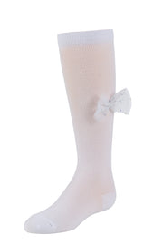 Zubii Tulle Bow Knee Socks