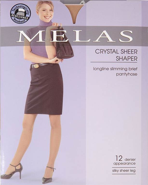 Melas Sheer Shaper 12 Denier Stockings - Honey AS611