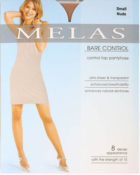 Melas Bare Control 8 Denier Stockings - Honey AS-614