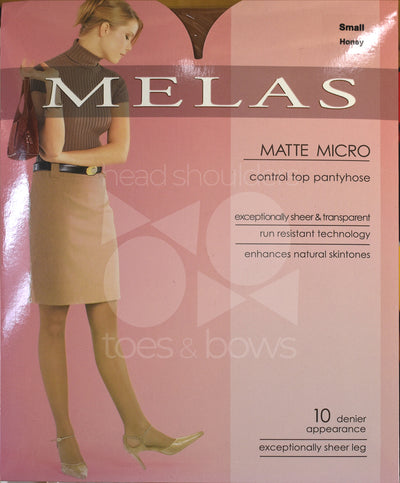 Melas Micromatte 10 Denier Stockings - Nude AS-617