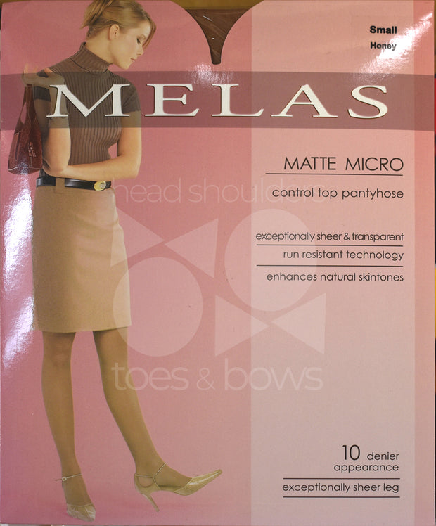 Melas Micromatte 10 Denier Stockings - Honey AS-617