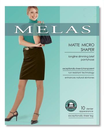 Melas Micromatte 10 Denier Shaper Stockings - Nude AS-619