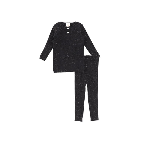 Analogie Knit Pocket Set - Black Speckle