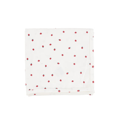 Analogie Strawberry Blanket - White