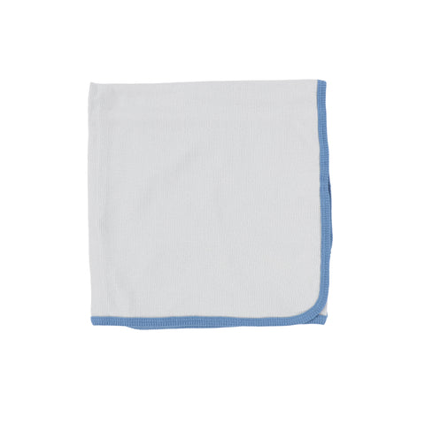 Lil Legs Contrast Edge Blanket - Blue/Royal