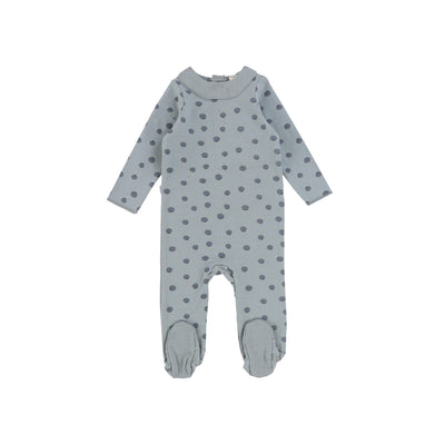 Lilette Printed Footie - Blueberries