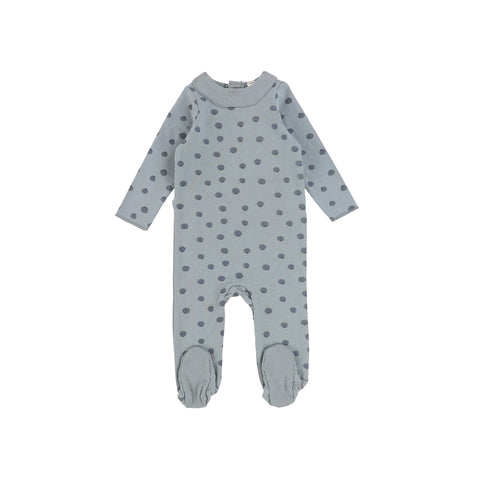 Lilette Printed Footie - Blueberries