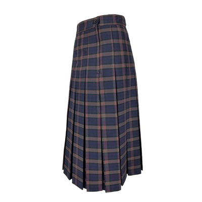 Betty Z Ladies Box Pleat Skirt - Plaid PR2