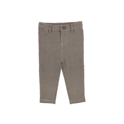 Analogie Printed Pants - Brown Houndstooth