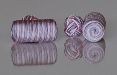 Light Pink & Light Gray Silk Barrels